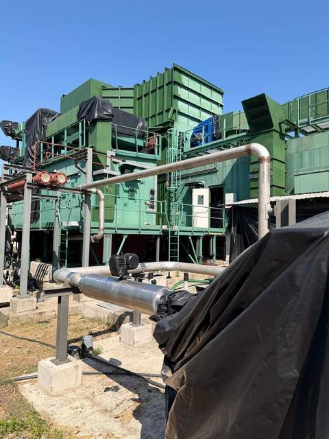 Sala de equipos industriales